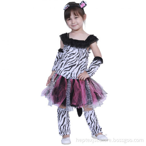 Cosplay-kostym Härliga Zebra Girl Anime-karaktärer
